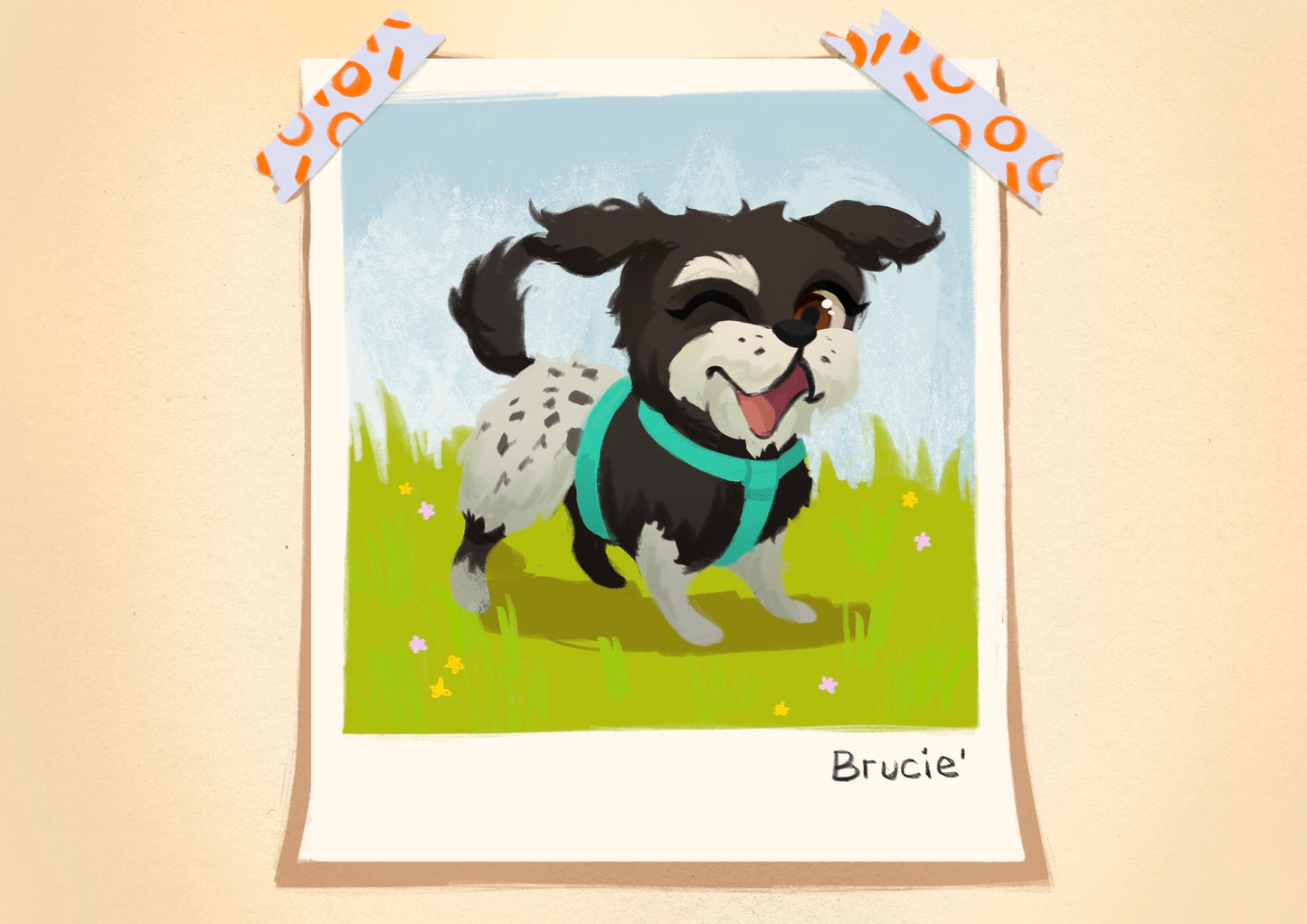 Brucie the One-Eyed Wonder Dog book (Small Hands Edition, full color autographed softcover)