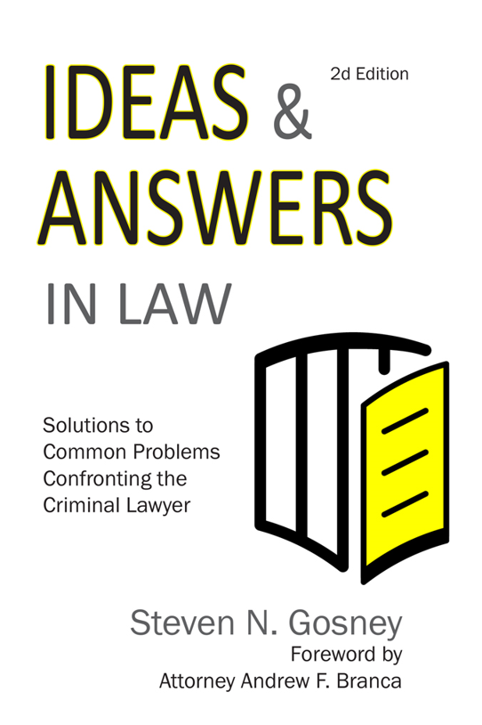 Ideas & Answers in Law book (autographed)